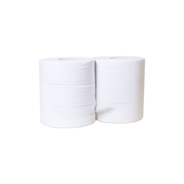 Papier Toilette Maxi Jumbo M Pur Ouate Blanc Ecolabel Plis